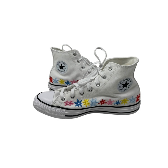 Converse Chuck Taylor High Top Sneakers Skate White Canvas Women's Kids A06311F - Picture 7 of 10